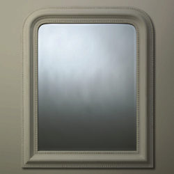 Brissi Hampshire Mirror, 87 x 72cm White